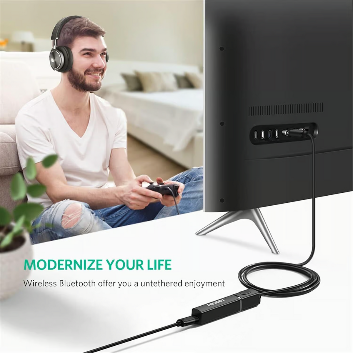 UGREEN Bluetooth Transmitter with 3.5mm Male Audio Cable