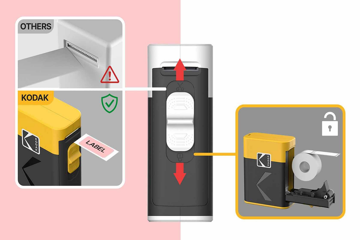 KODAK Label Era Instant Label Printer - Yellow