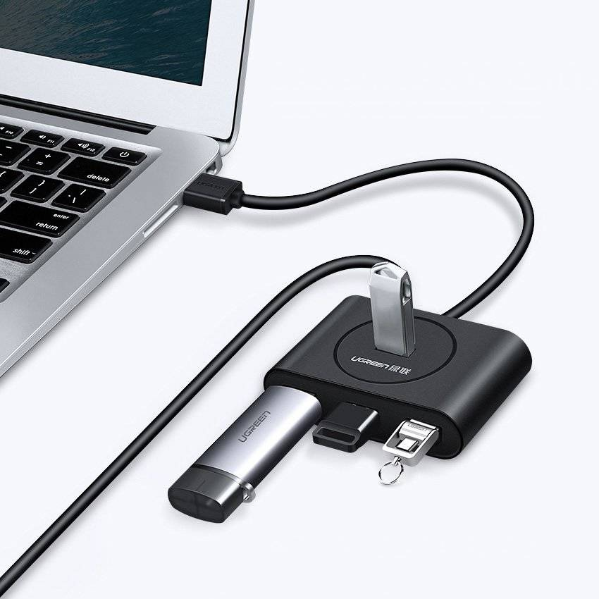 UGREEN USB 3.0 Hub  0.5m (Black)