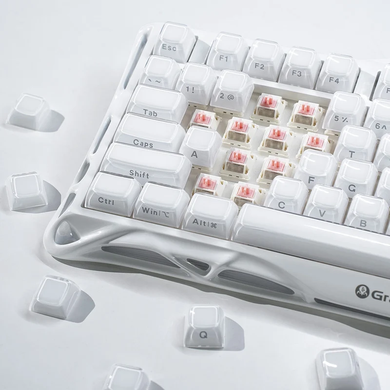 GRAVASTAR Mercury K1 75% WIRELESS MECHANIVAL GAMING KEYBOARD - Opaline White
