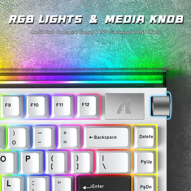 ATTACK SHARK R85 HE WIRD MAGNETIC SWITCH KEYBOARD WHITE