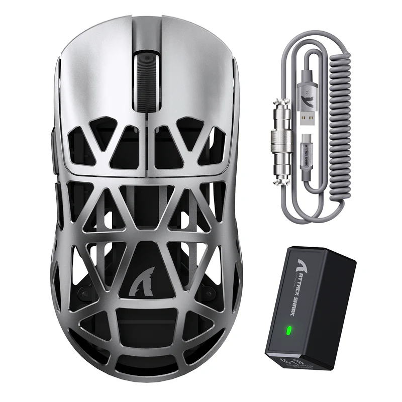 Attack Shark R2 Magnesium Pro Mouse -Silver Gray