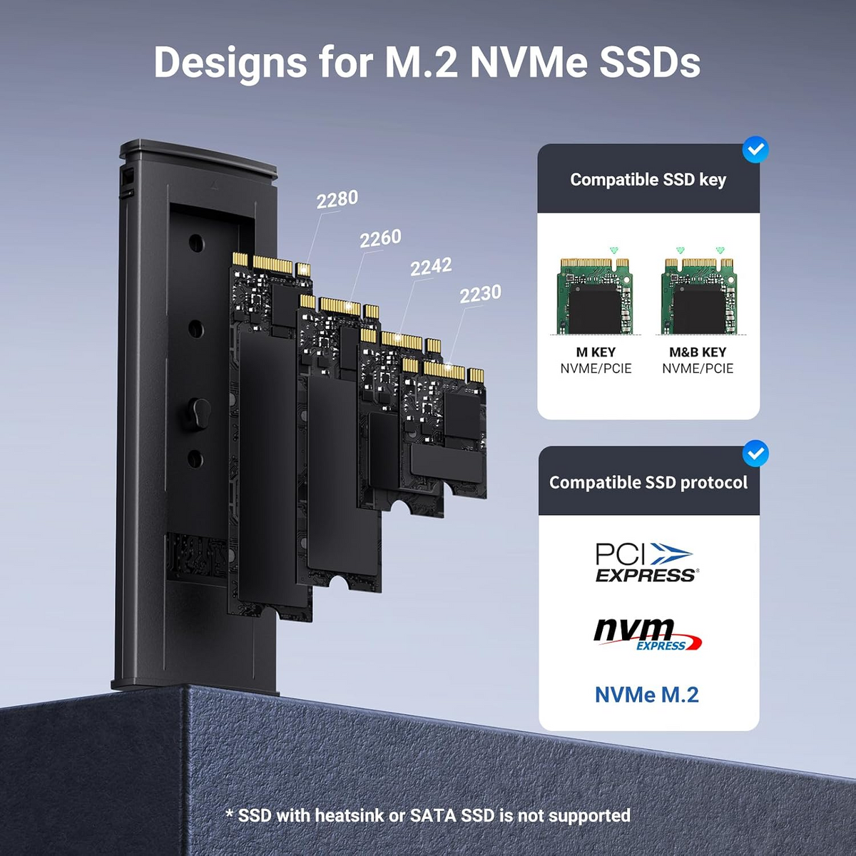 UGREEN M.2 NVMe/M.2 SATA SSD Enclosure(10Gbps)