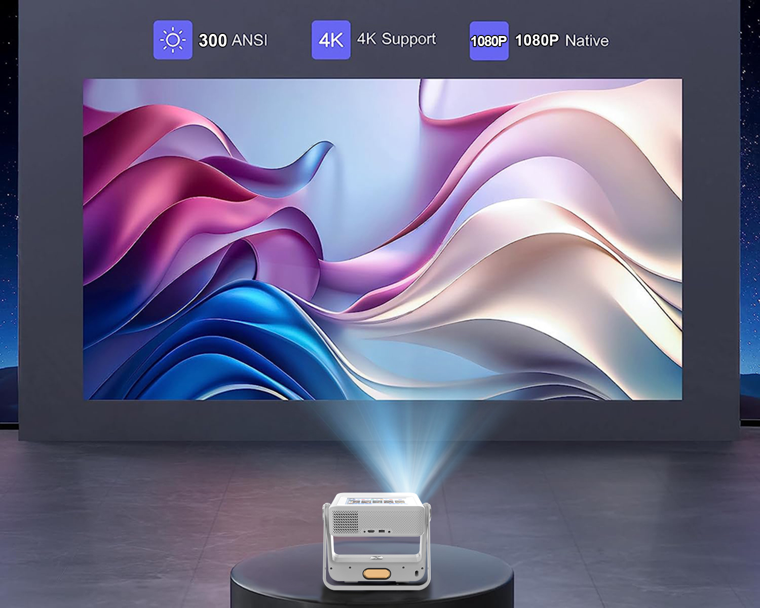 PROJECTOR A5 PRO TOUCH SCREEN 16,77 MILLIONCOLOR WIFI