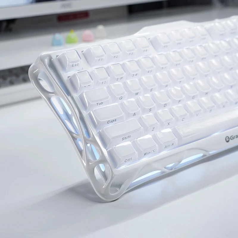 GRAVASTAR Mercury K1 75% WIRELESS MECHANIVAL GAMING KEYBOARD - Opaline White