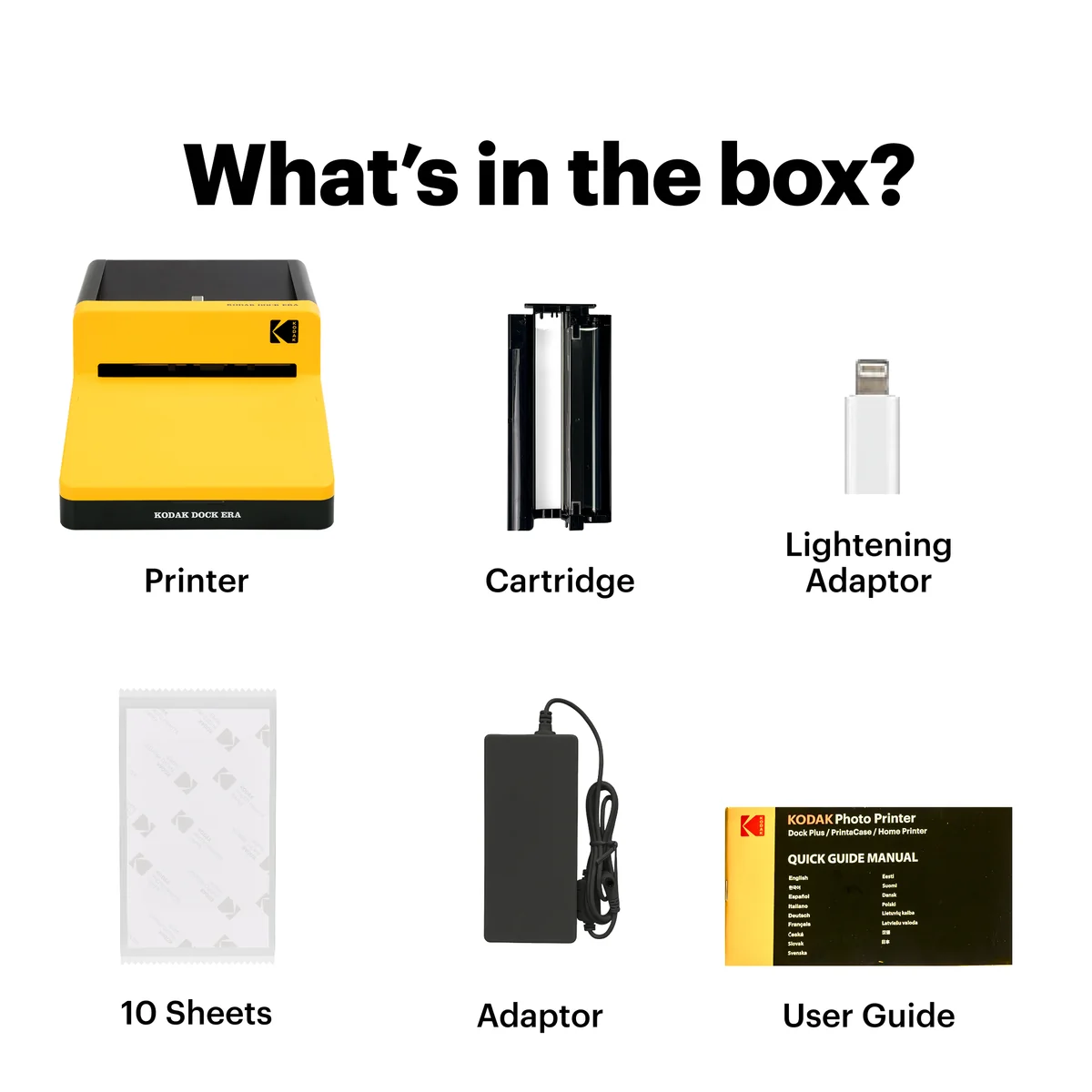 KODAK Dock Era 4x6 Inch D600 Photo Printer