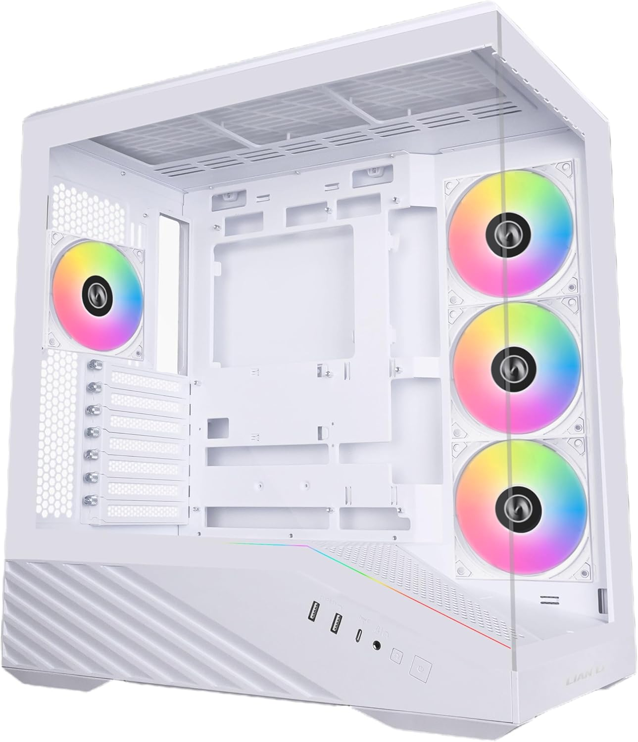 LIAN LI V100R GAMING CASE - (BLACK-WHITE)