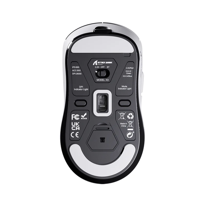 ATTACK SHARK X3PRO PAW3395 4K/8K Lightweight Wireless Gaming Mouse