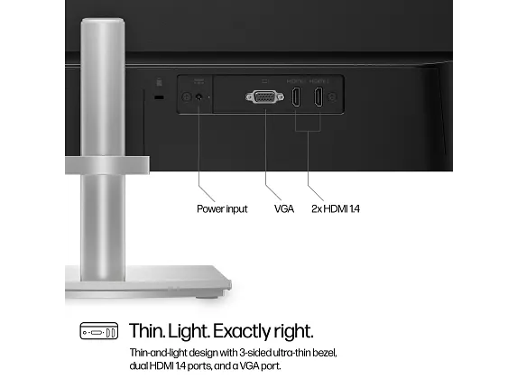 HP 527sh Series 5 27 inch FHD Height Adjust -  Monitor