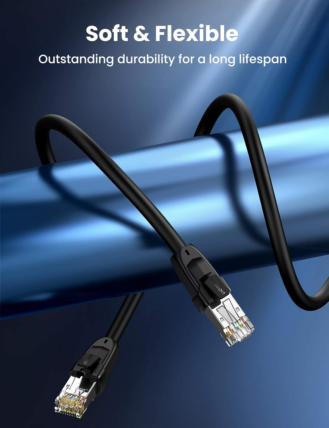 UGREEN Cat8 CLASS ⅠS/FTP Round Ethernet Cable Multi-length