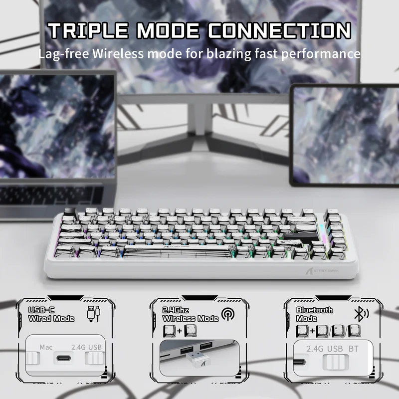 ATTACK SHARK X82 PRO HE Magnetic Switch Keyboard – Comic Styler Line