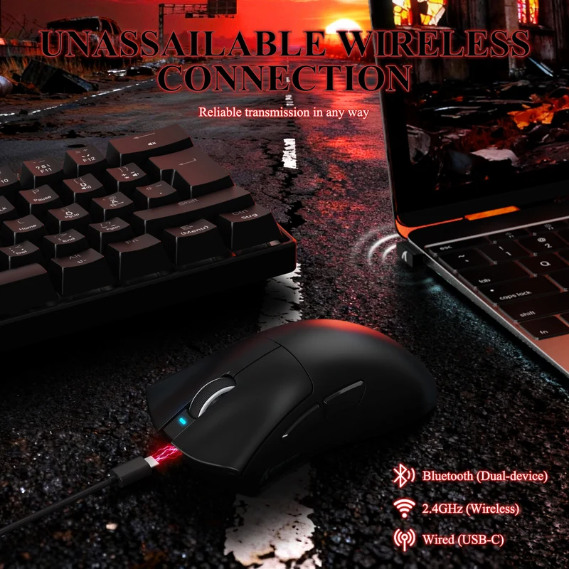 ATTACK SHARK V3 PRO WIRELESS Mouse -BLACK