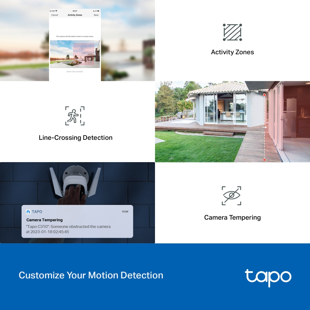 TP-Link TAPO 2K OUTDOOR SECURITY WIFI CAMERA C310