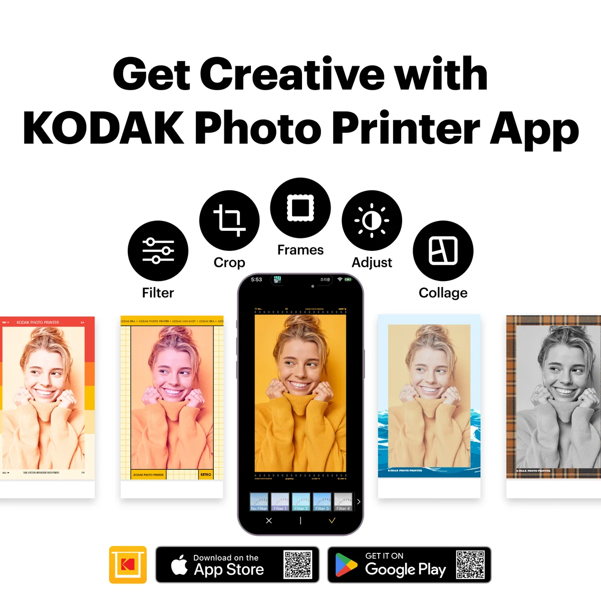 KODAK Mini Shot 2 Era 2.1x3.4 Inch MS200 Camera & Printer - Black