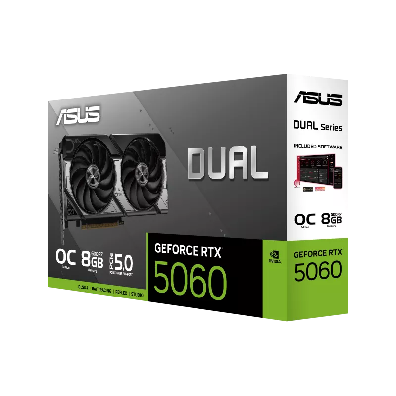 ASUS Dual GeForce RTX™ 5060 8GB GDDR7 OC Edition- Graphics Card