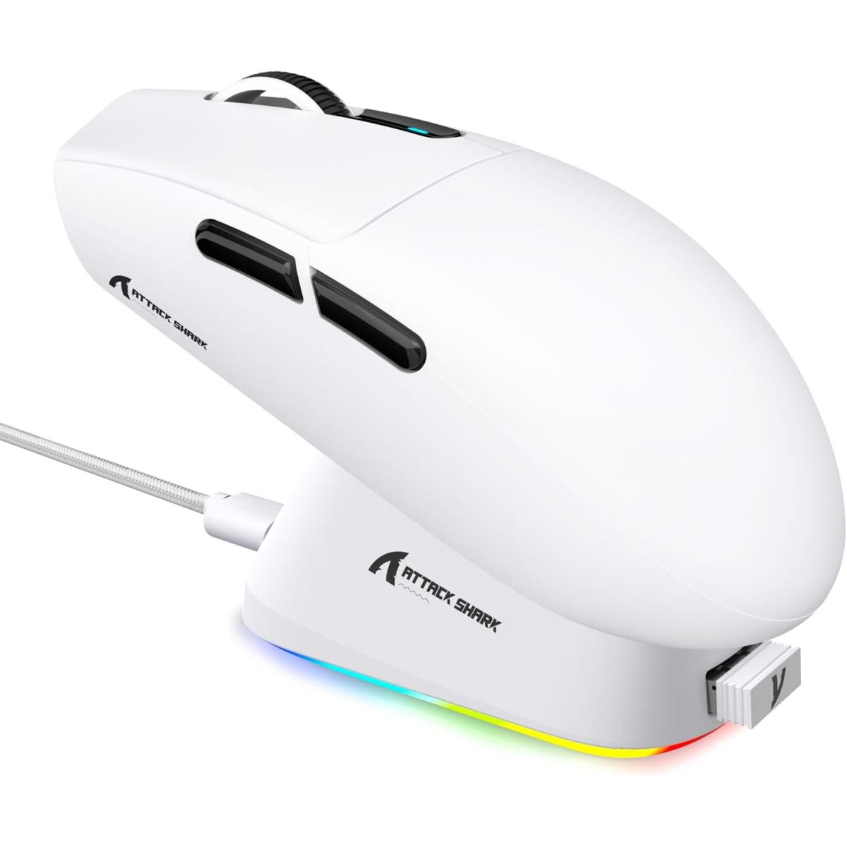ATTACK SHARK G3 PRO Tri-mode Wireless Gaming Mouse - White