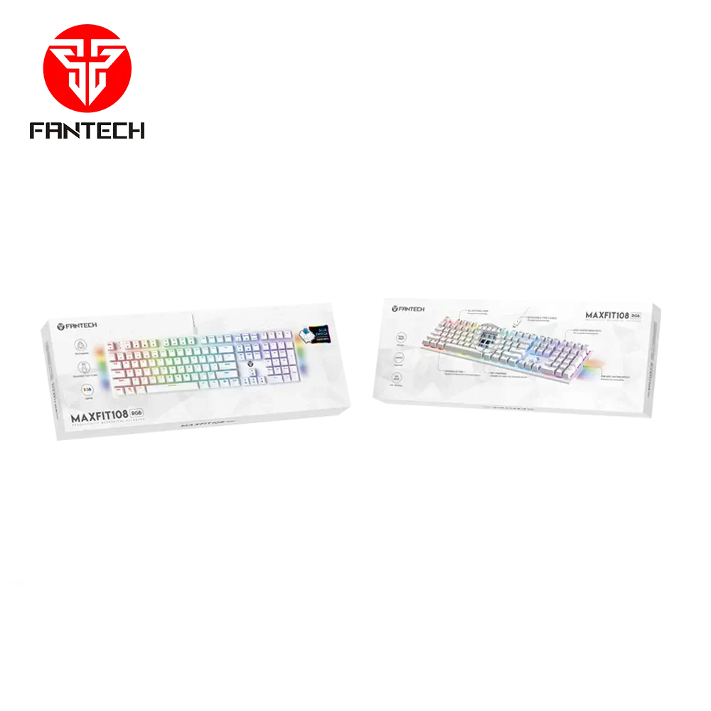 FANTECH MAXFIT 108 MK855 Mechanical Keyboard – White