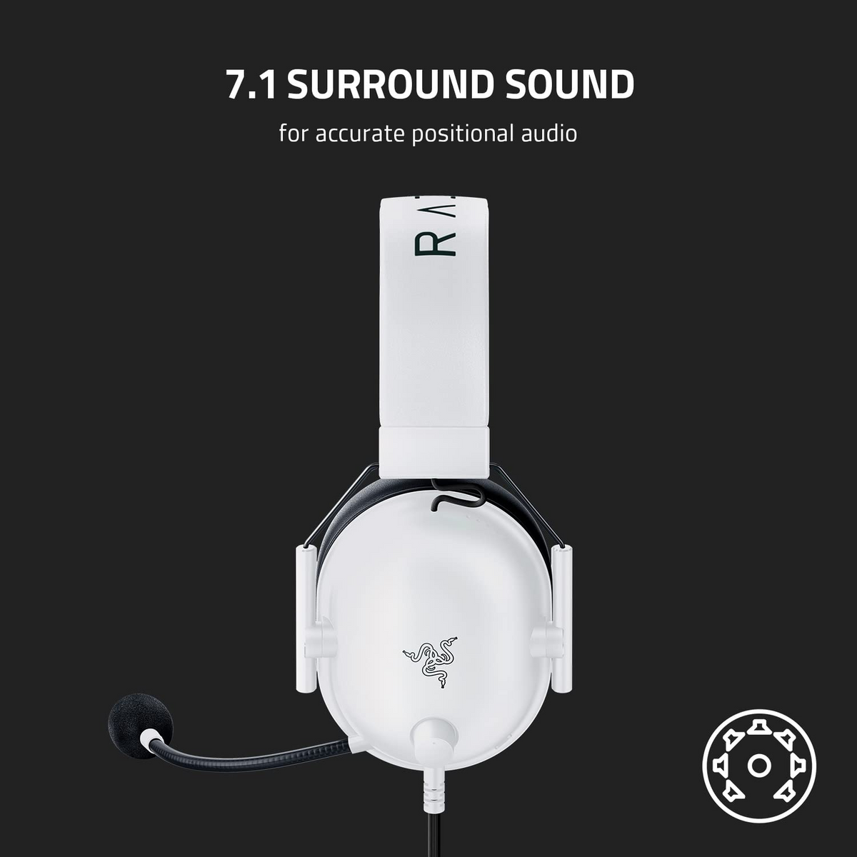 Razer Blackshark V2 X Wired Headset - White