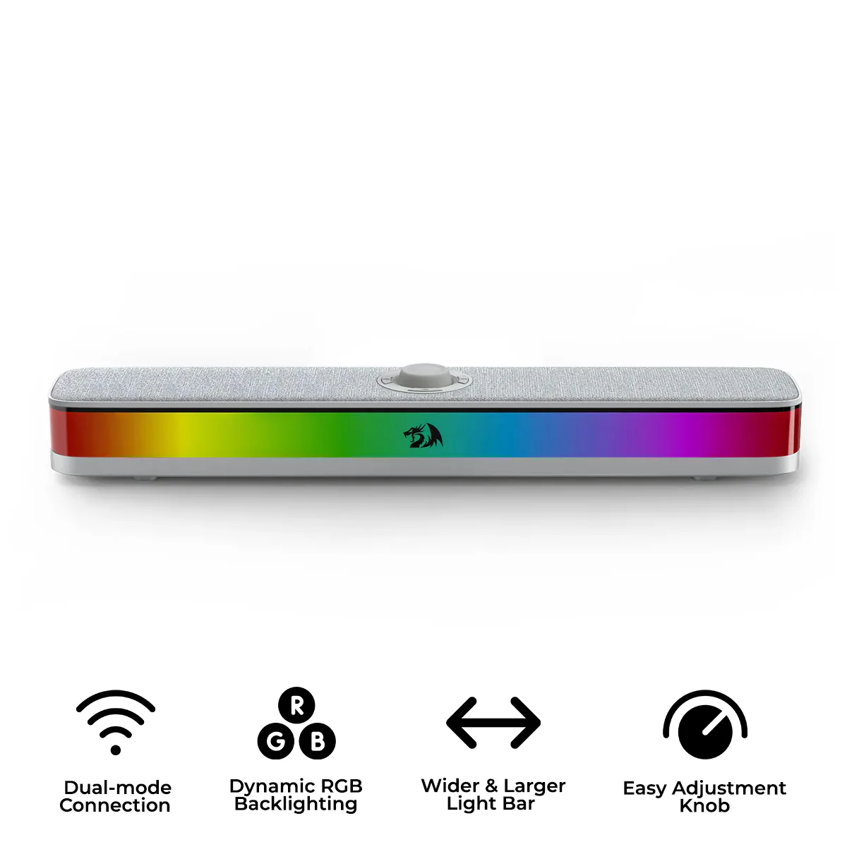 REDRAGON G515G NEO DUAL MODE RGB SOUNDBAR WHITE