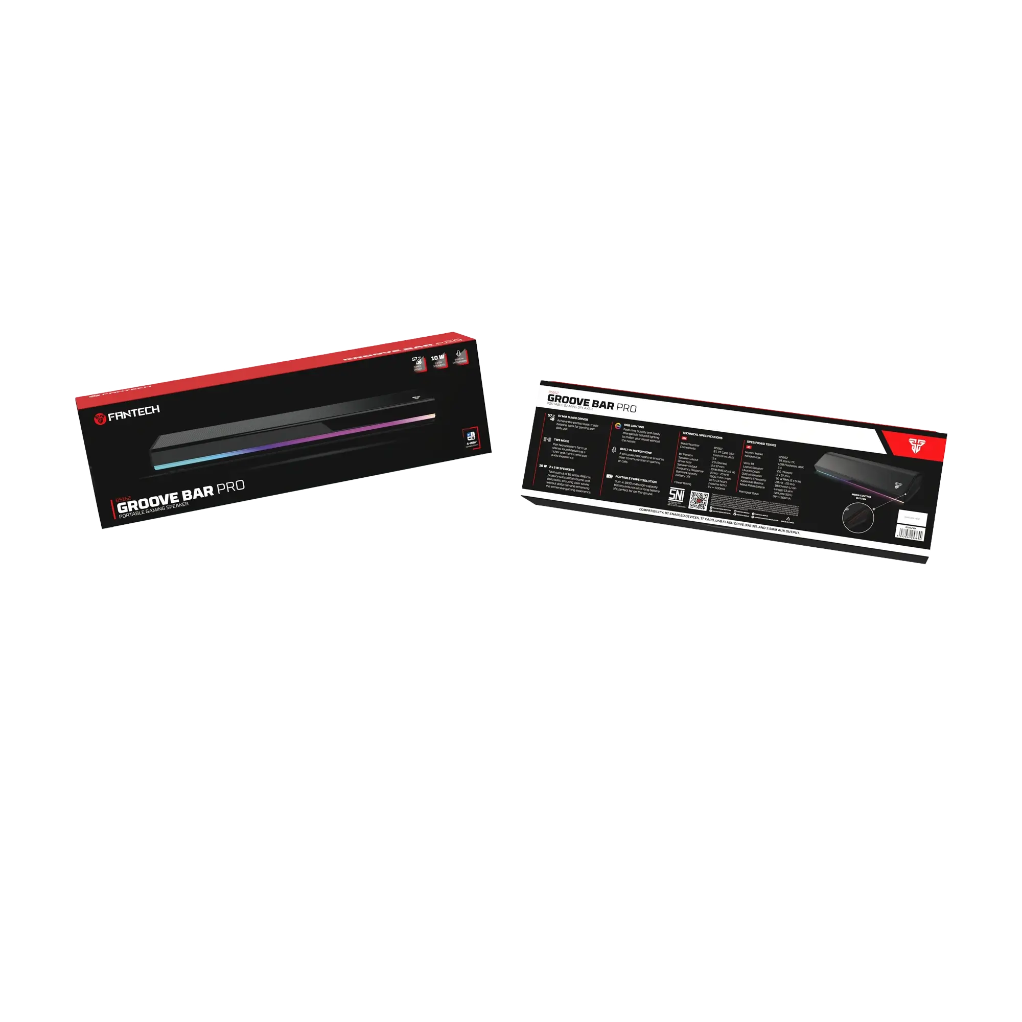 FANTECH BS162 GROOVE BAR PRO Gaming Speaker – Black