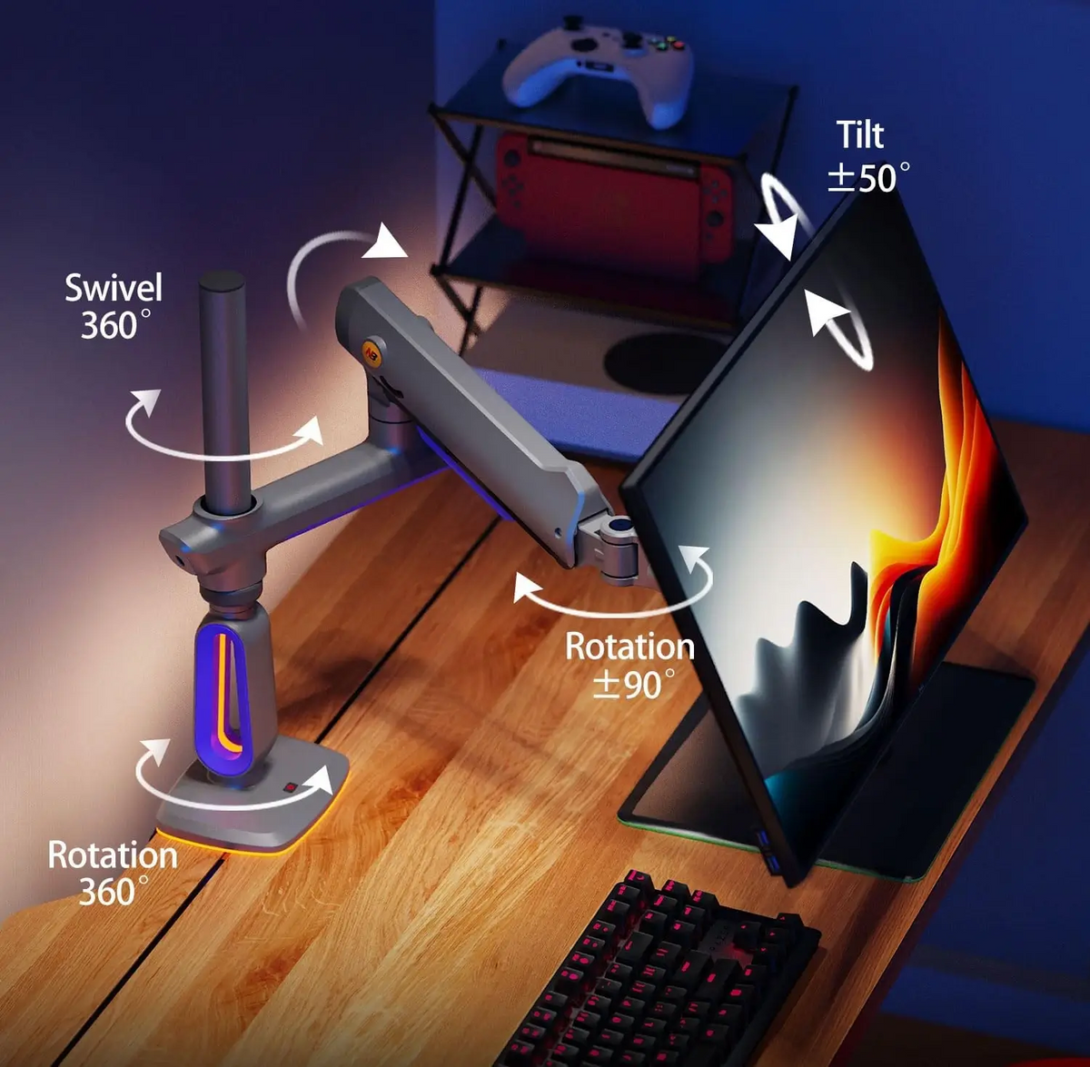 NB NORTH BAYOU G80 ERGONOMIC Monitor Arm for Screen up to 60 inches