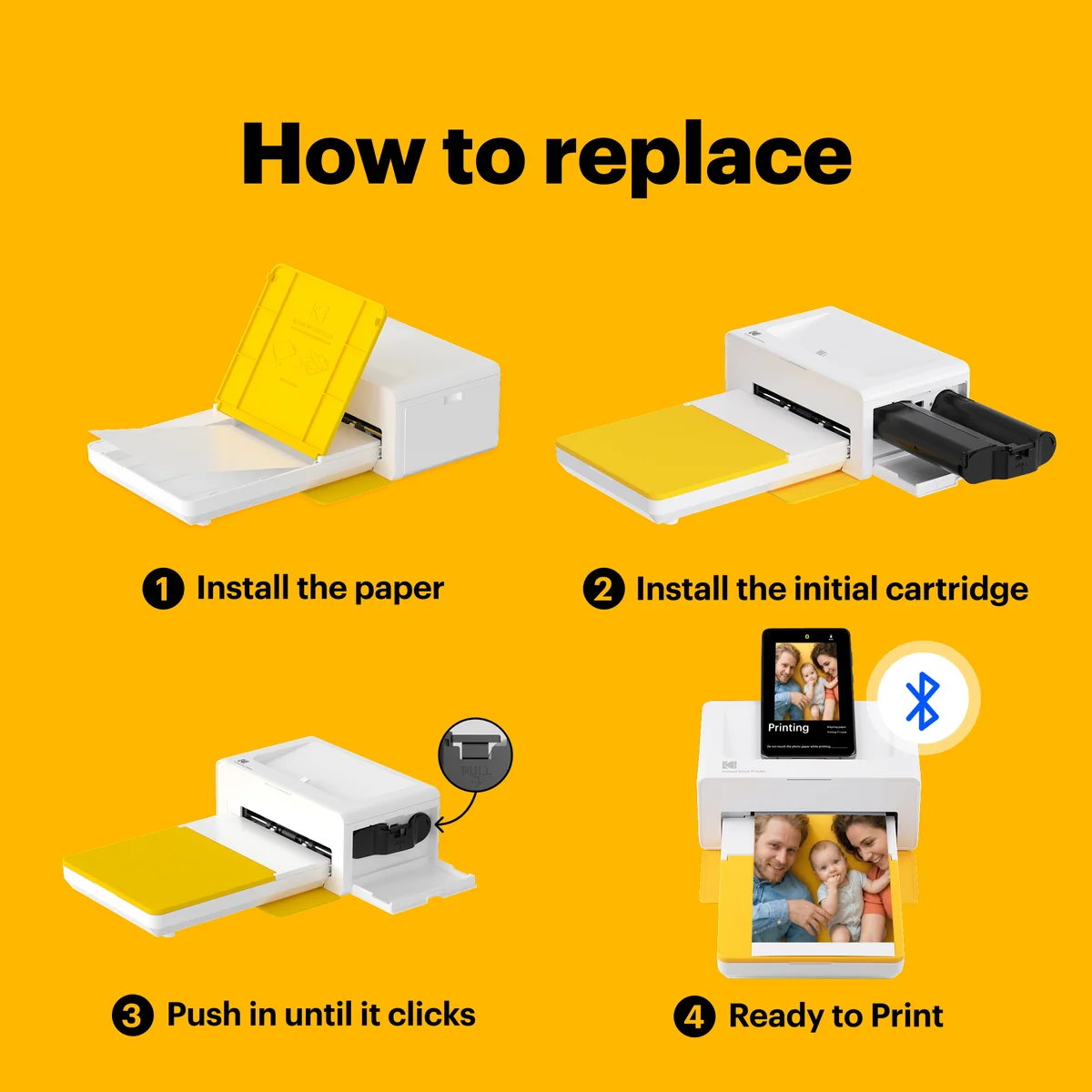 KODAK 4PASS 4x6 Inch Cartridge & Paper, 80 Photos Compatible with Kodak Era