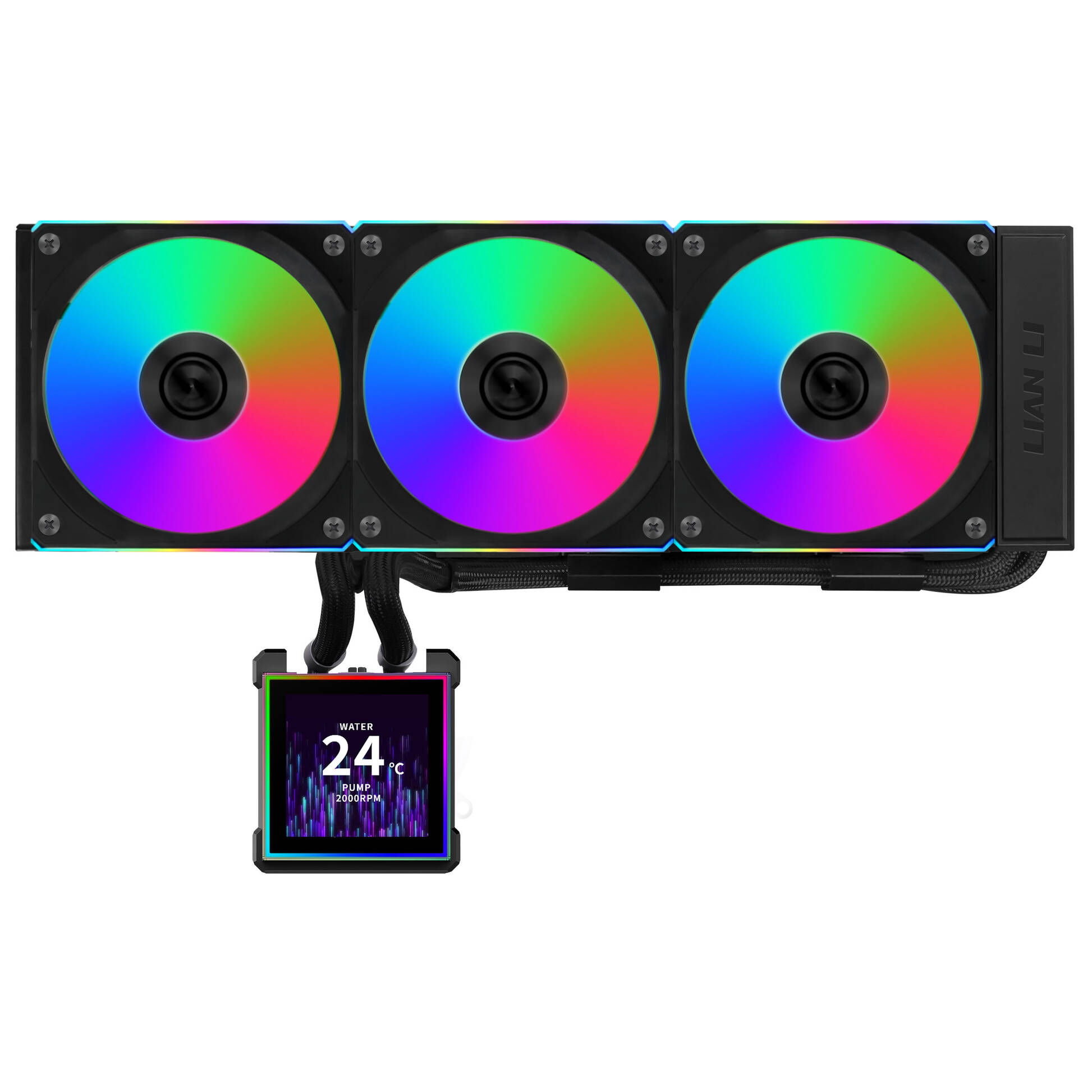 LIAN LI HYDROSHIFT II LCD-S 360CL CPU WATER COOLING BLACK