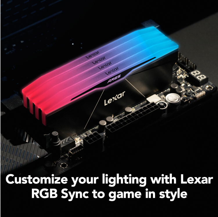 Lexar® ARES RAM RGB 2nd Gen 16GB  DDR5 6000MHZ XMP/EXPO Desktop Memory