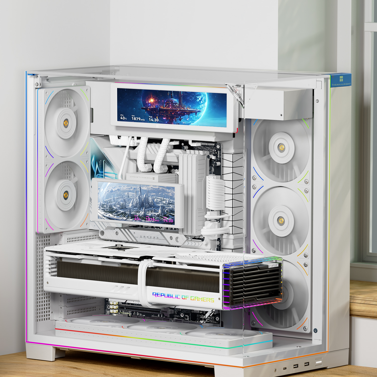 Thermalright Trofeo Vision 9.16 ARGB LCD Screen for Cases - White