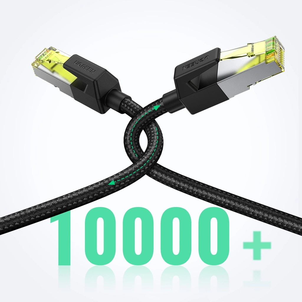 UGREEN NW150 CAT7 Shielded Round Cable with Braided Modular Plugs