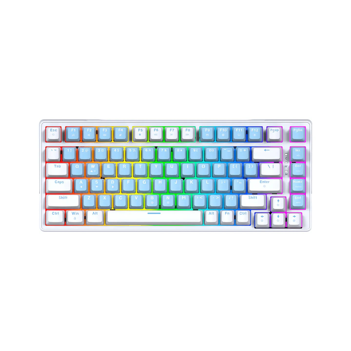 FANTECH ATOM 83 MK612 MECHANICAL GAMING KEYBOARD BLUE+WHITE