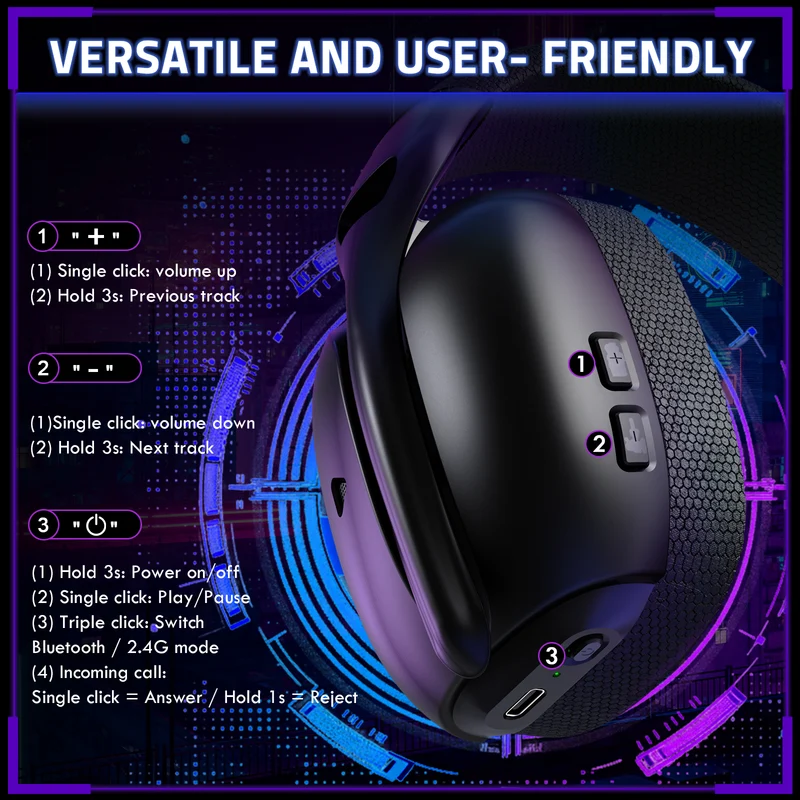 ATTACK SHARK L80 PRO WIRELESS GAMING HEADSET
