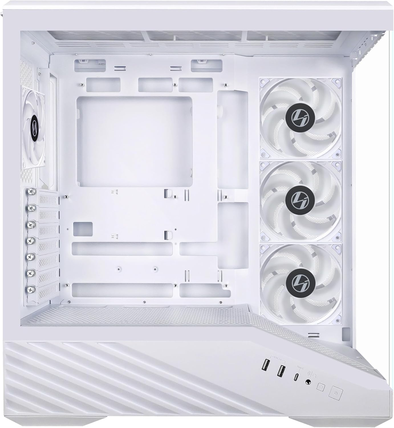 LIAN LI V100R GAMING CASE - (BLACK-WHITE)