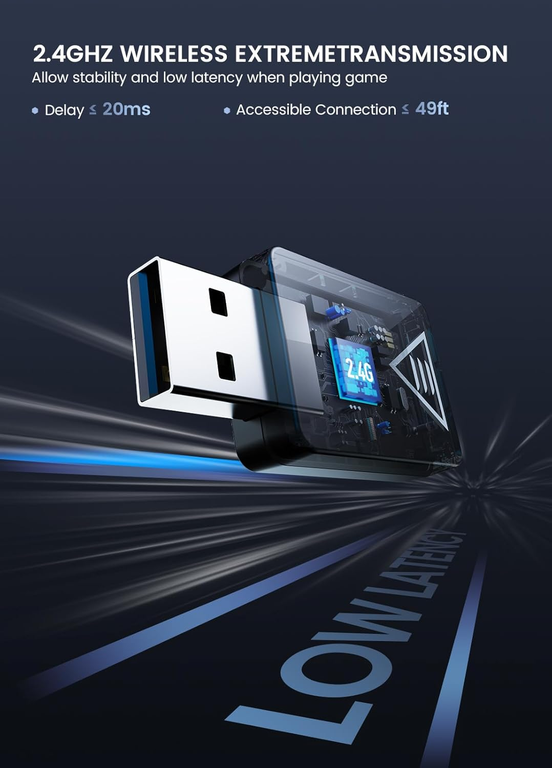 EKSA E1000WT Wireless Gaming Headset