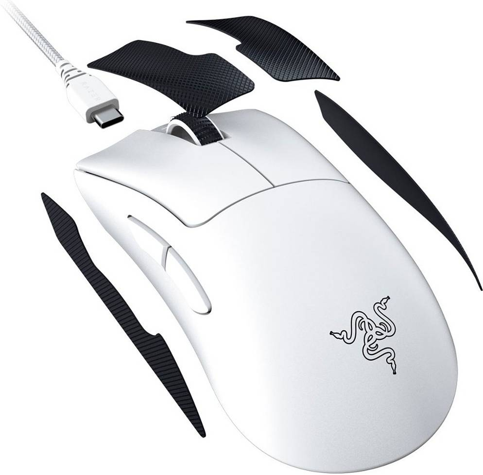 RAZER DEATHADDER V3 PRO  ULTRA-LIGHTWEIGHT WIRELESS  MOUSE - WHITE