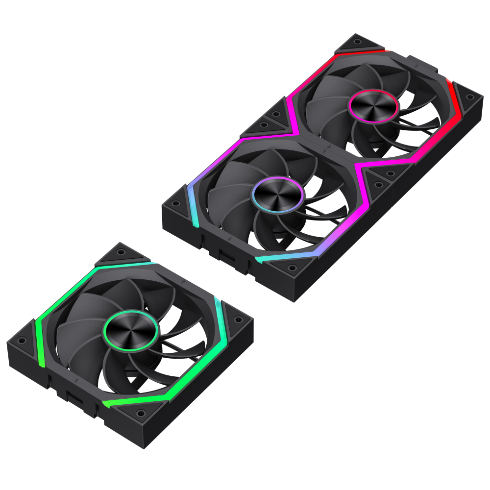 GAMEMAX FN12A-N2-WL-R Reversible Blade Cooling Fan