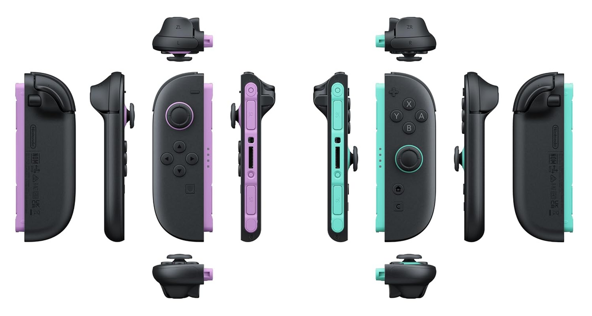 Nintendo Switch 2 Left and Right Joy-Con 2 Controllers - Purple/Light Green