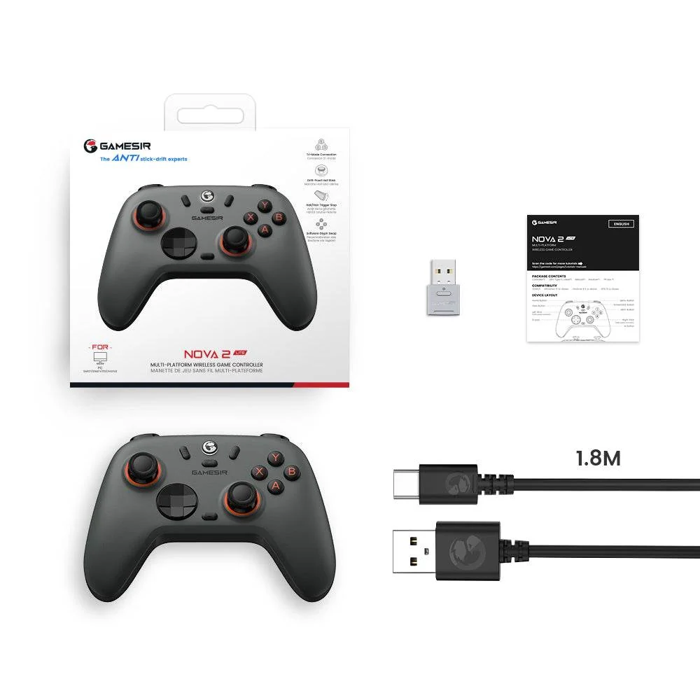 GAMESIR NOVE 2 LITE WIRELESS CONTOLLER - BLACK
