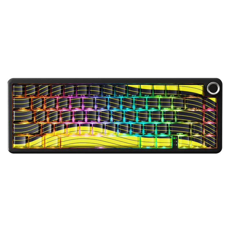ATTACK SHARK X65 PRO HE MAGNETIC SWITCH KEYBORAD BLACK YALLOW ATTACK SHARK X65 PRO HE MAGNETIC SWITCH KEYBORAD BLACK YALLOW