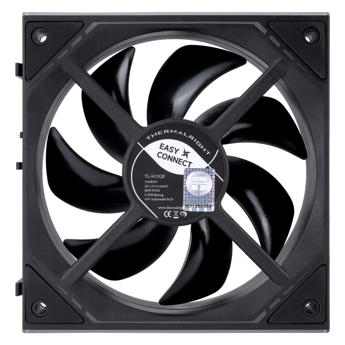 THERMALRIGHT TL-M12QR X3   120MM REVERSE AIR FLOW  ARGB FANS - BLACK