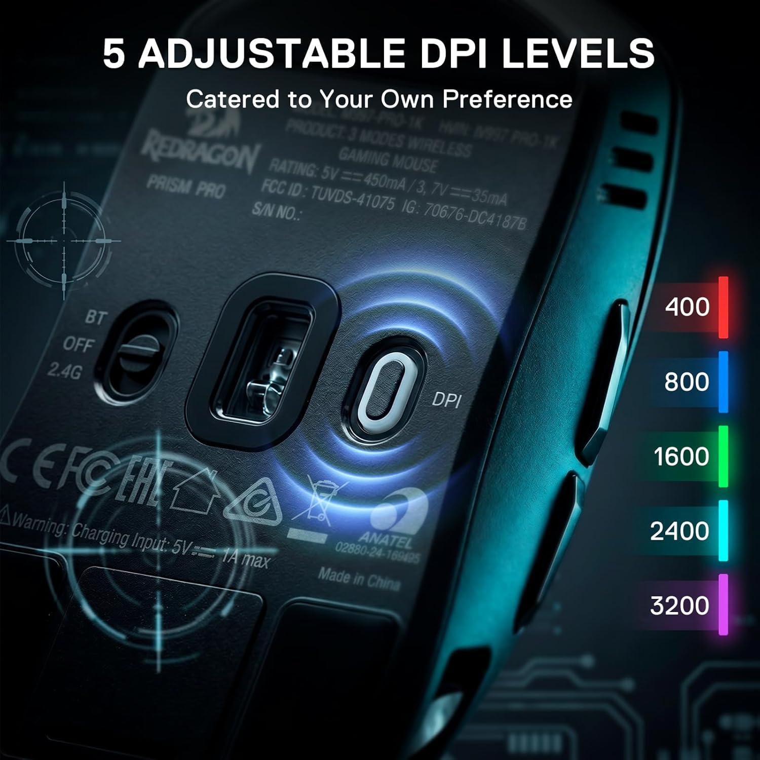 REDRAGON M997-ULT PRISM ULTRA WIRELESS GAMING MOUSE