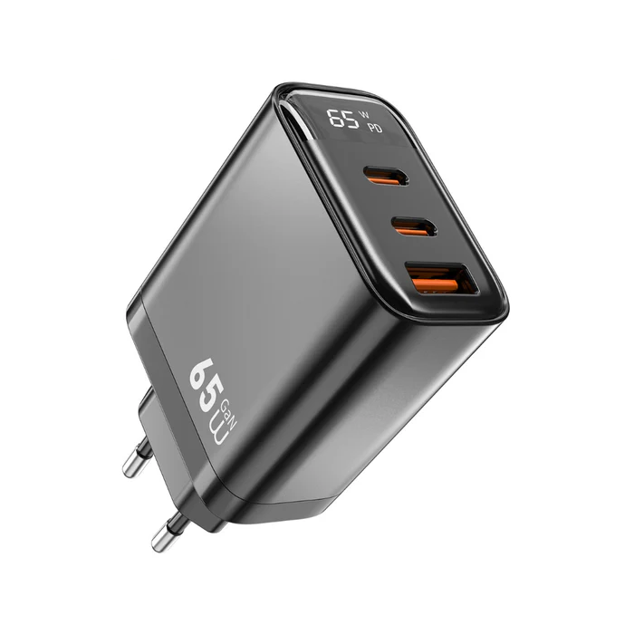 WIWU Wi-G012 EU 65W Firefly GaN Fast Charger 2C+1A WIWU Wi-G012 EU 65W Firefly GaN Fast Charger 2C+1A