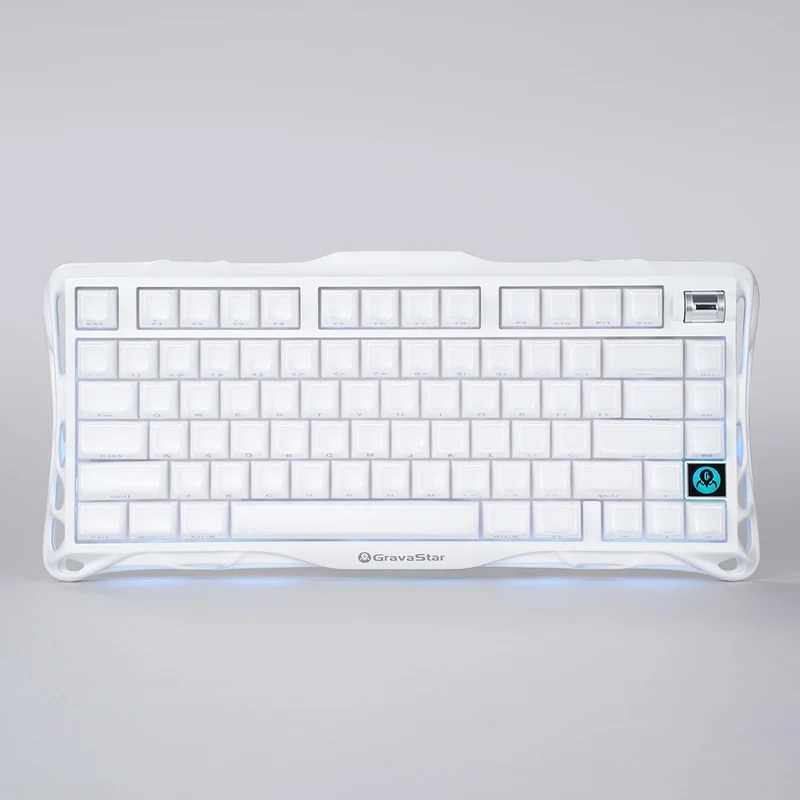 GRAVASTAR Mercury K1 75% WIRELESS MECHANIVAL GAMING KEYBOARD - Opaline White