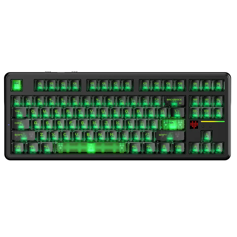 ATTACK SHARK X87 ULTRA Wireless Mechanical Keyboard With 8K Wireless Receiver (Shadow Jade) ATTACK SHARK X87 ULTRA Wireless Mechanical Keyboard With 8K Wireless Receiver (Shadow Jade)