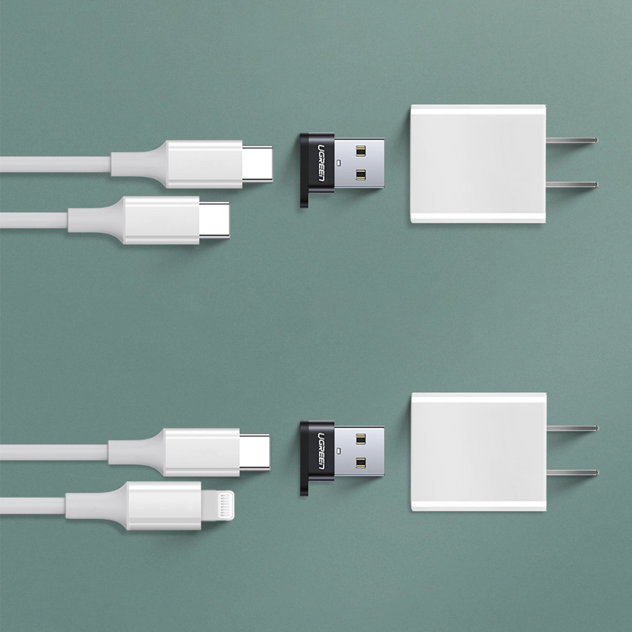 UGREEN US280 USB A Male to USB-C Female Adapter (Black)
