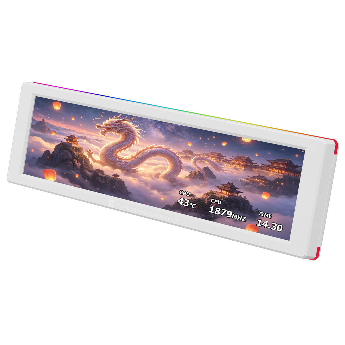Thermalright Trofeo Vision 9.16 ARGB LCD Screen for Cases - White