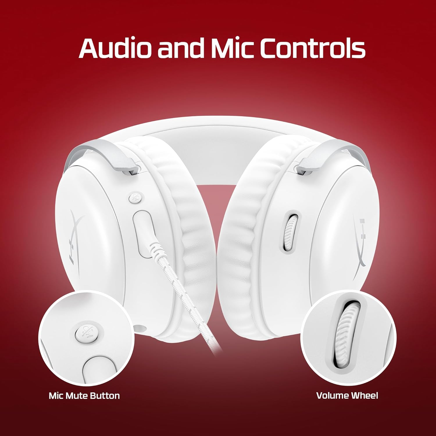 HyperX Cloud III – Wired Gaming Headset ( WHITE )