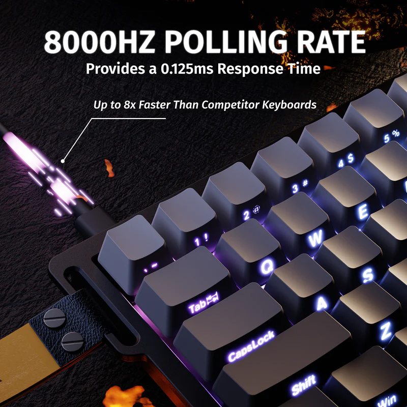 ATTACK SHARK X68 HE  MAGNITC SWITCH KEYBORAD MOONLIT NIGHT