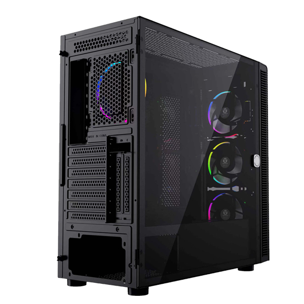 FANTECH HEXA XL CG82 RGB FAN FULL TOWER CASE BLACK