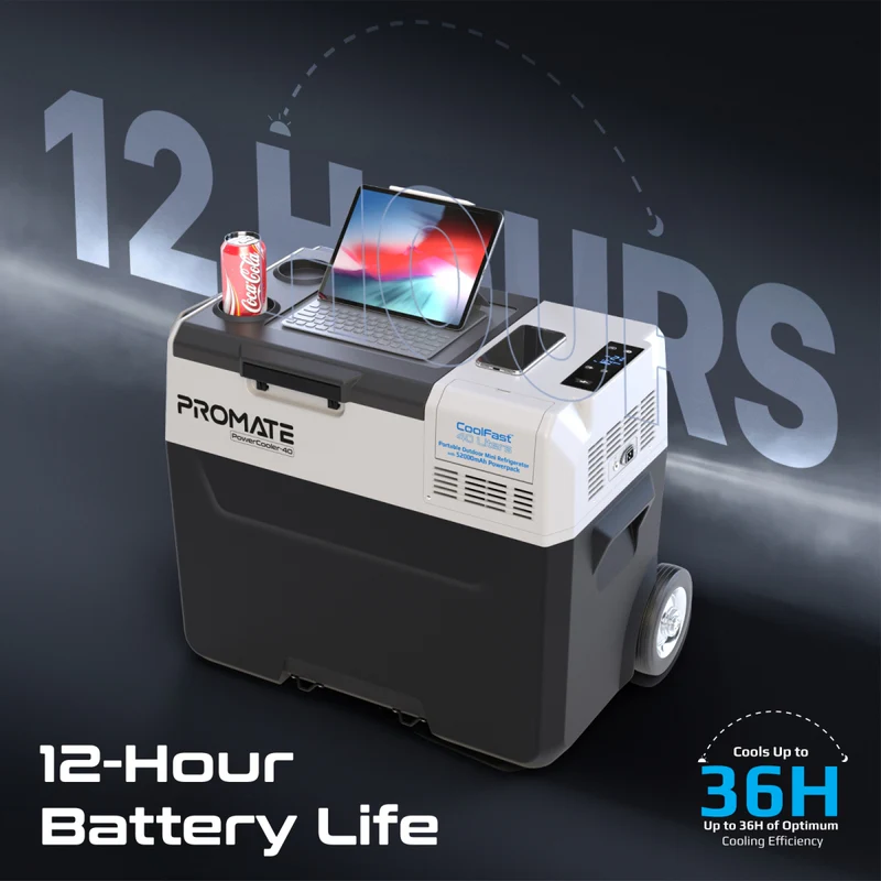 PROMATE POWERCOOLER-40 LITERS-PORTABLE OUTDOOR MINI